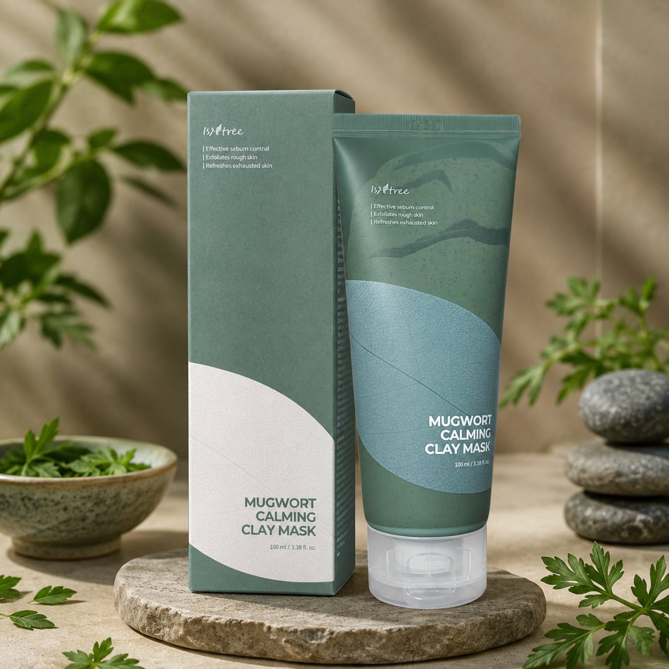 Isntree Mugwort Calming Clay Mask